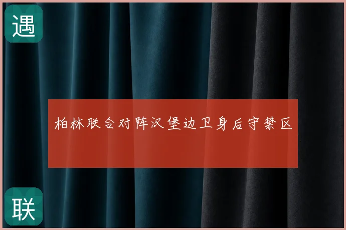 柏林联合对阵汉堡边卫身后守禁区